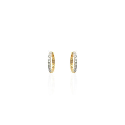 Isabella Twinkling Diamond Hoop Earring