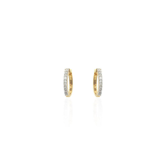 Isabella Twinkling Diamond Hoop Earring