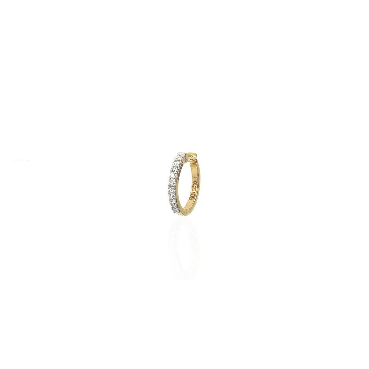 Isabella Twinkling Diamond Hoop Earring