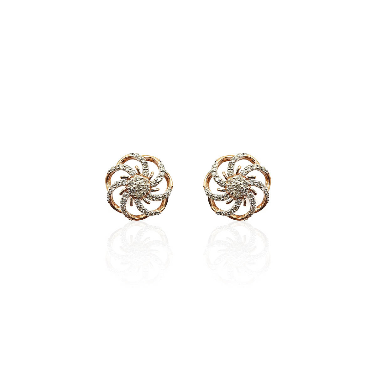 Margherita Snowflake Diamond Stud Earring