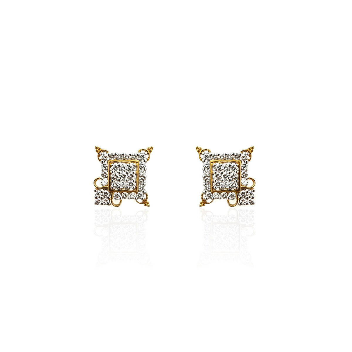 Liliana Diamond Square Stud Earring