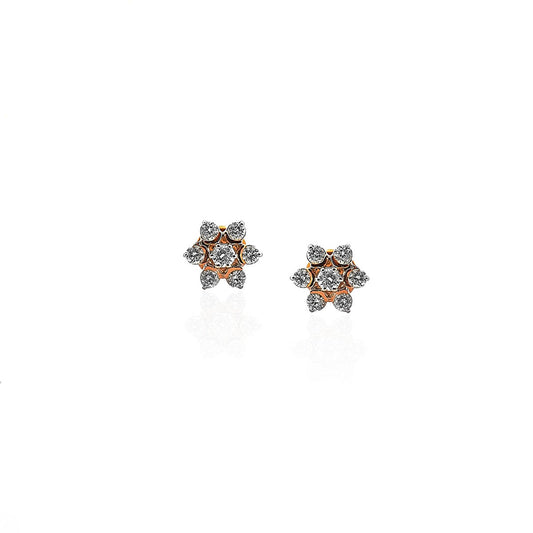 Angelina Artistic Diamond Stud Earring