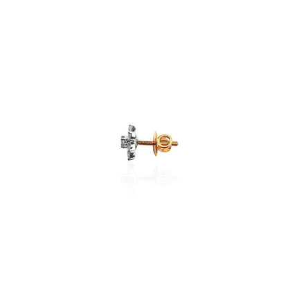 Angelina Artistic Diamond Stud Earring