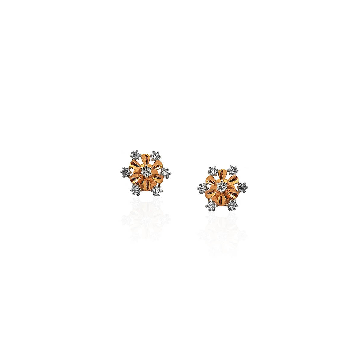 Sienna Floral Diamond Stud Earring