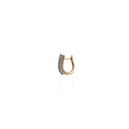 Gabriella 3 Liner Diamond Hoop Earring