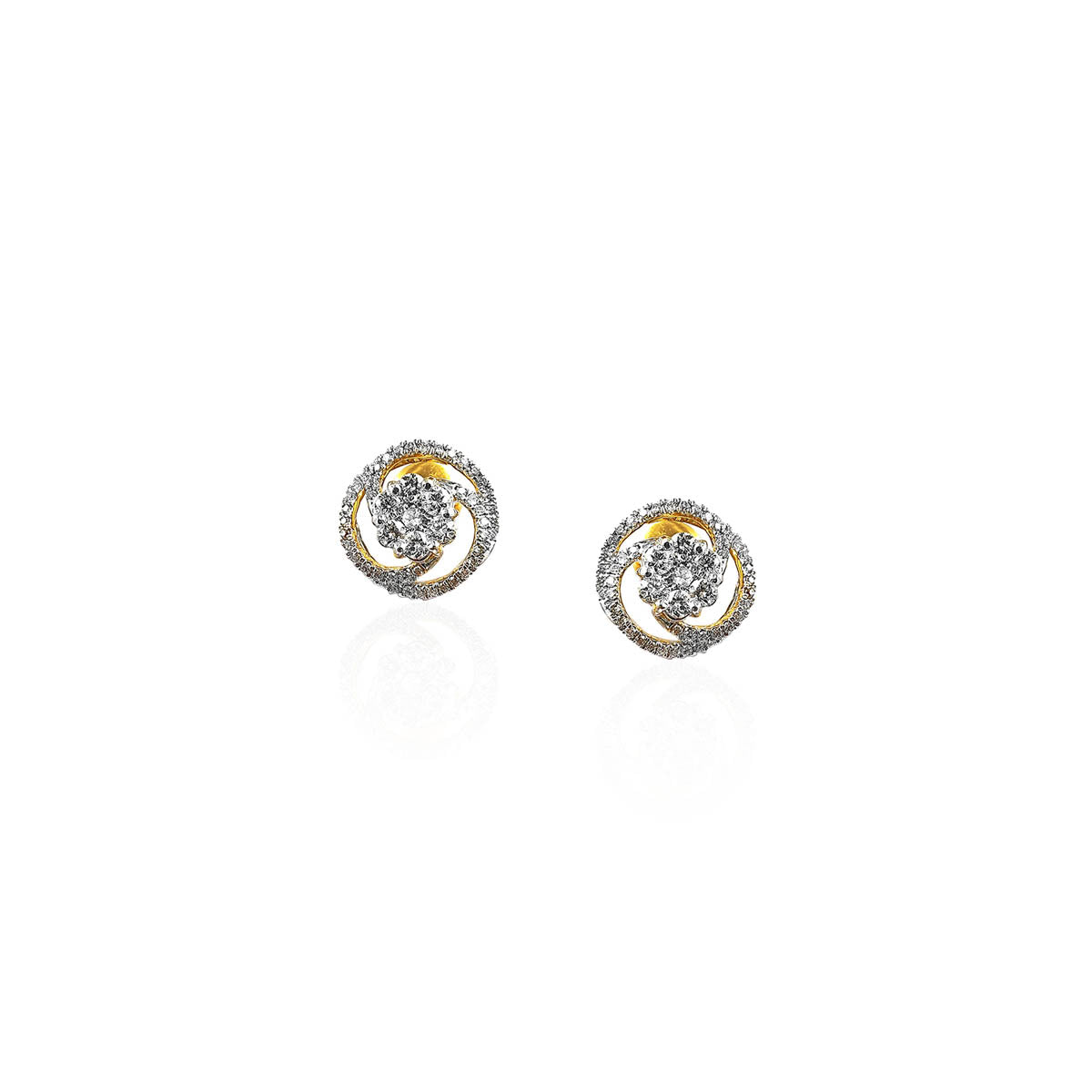 Angela Sparkling Diamond Stud Earring