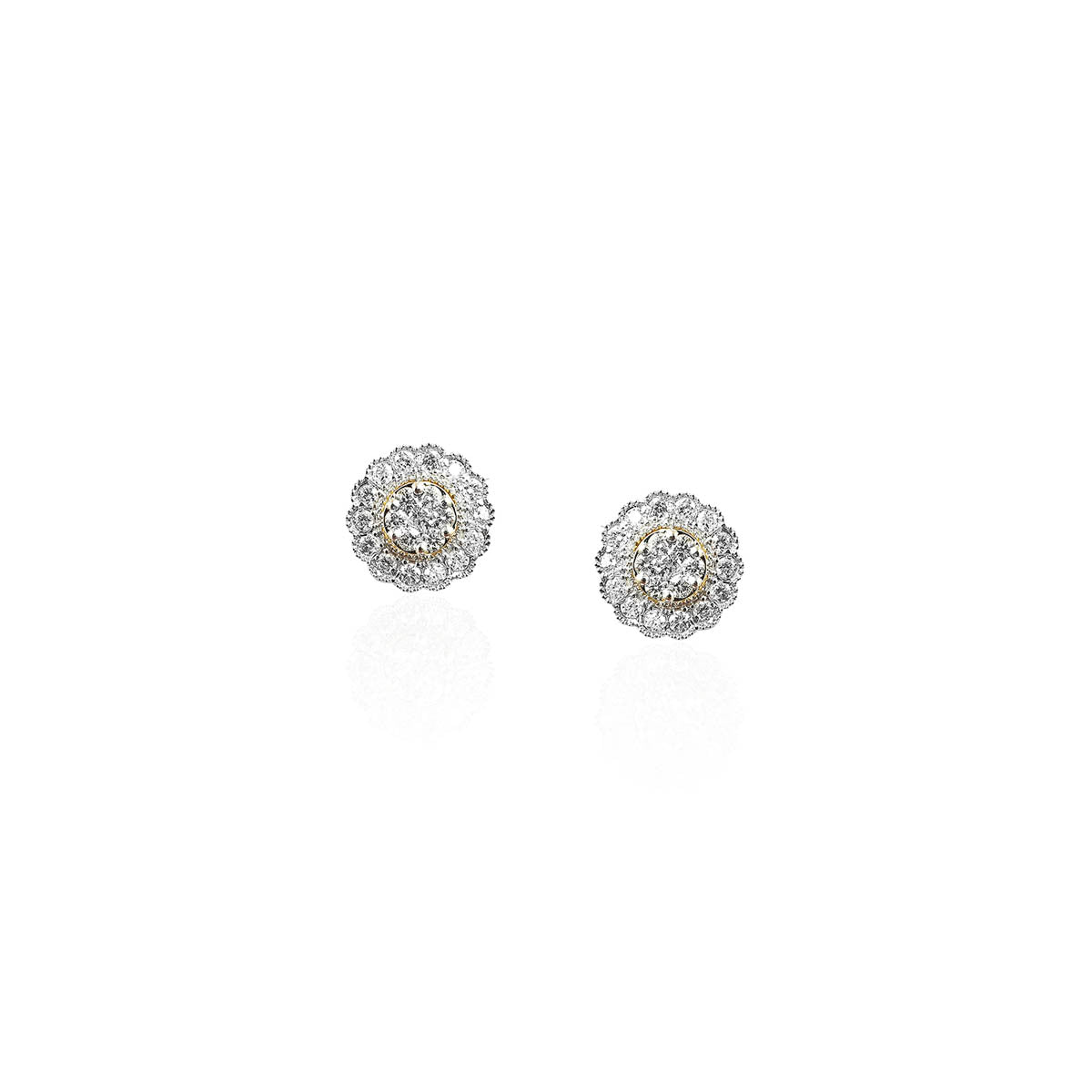 Adalie Roundish Diamond Stud Earring