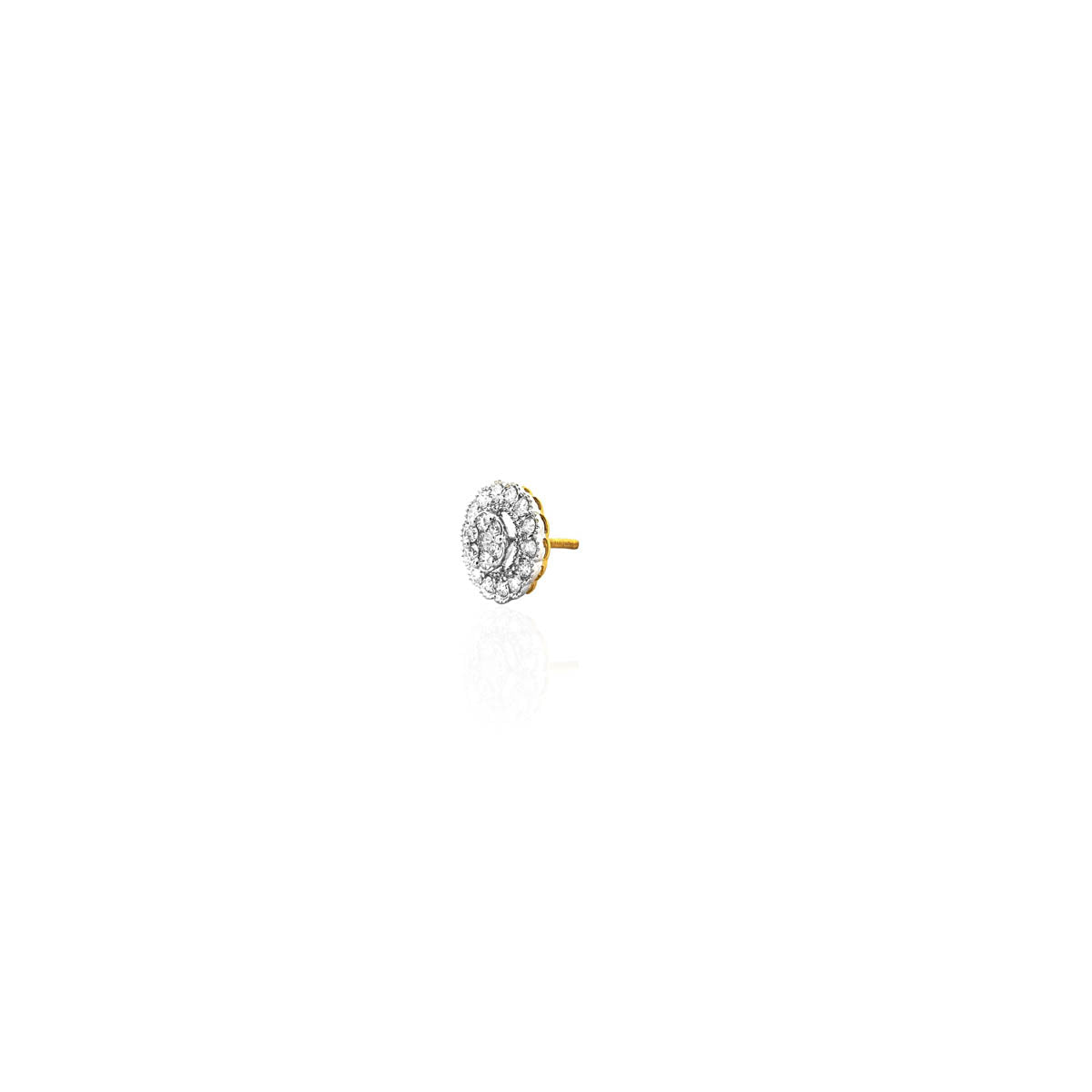 Adalie Roundish Diamond Stud Earring