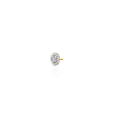 Adalie Roundish Diamond Stud Earring