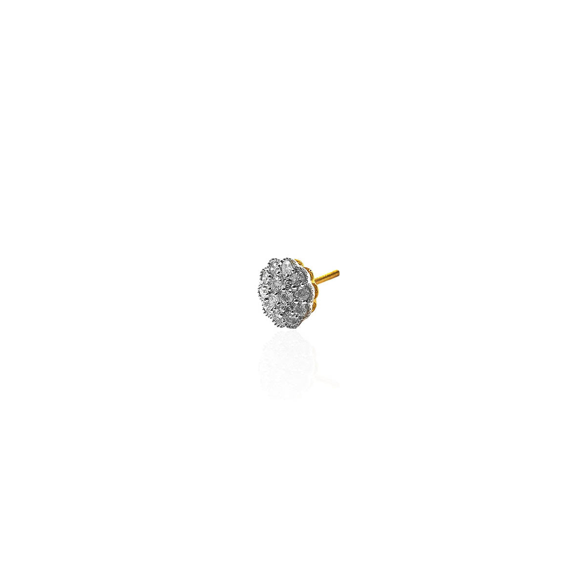 Adelise Glossy Diamond Stud Earring