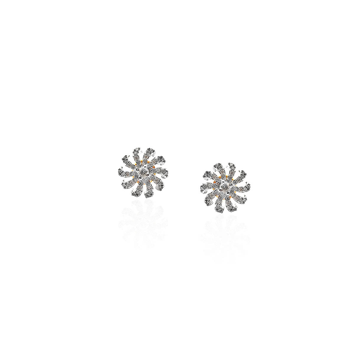 Abella Snowflake Diamond Stud Earring