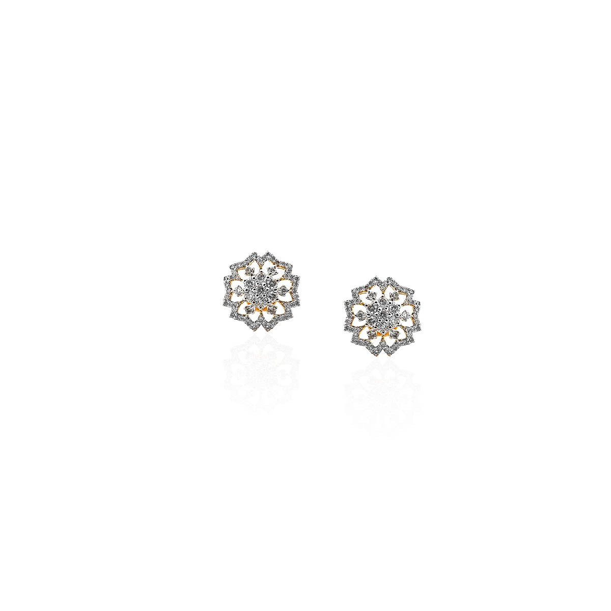 Adalyn Swirl Diamond Stud Earring