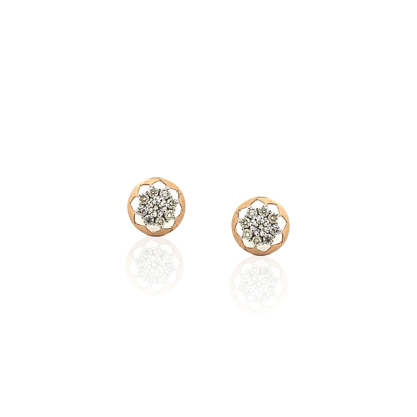 Lunetta Shimmering Diamond Stud Earring