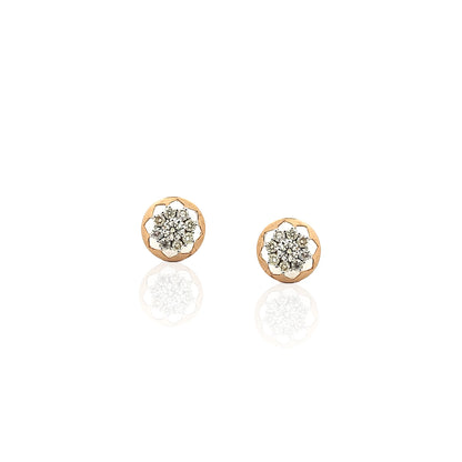 Lunetta Shimmering Diamond Stud Earring