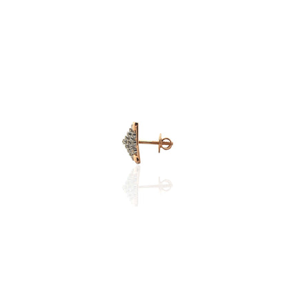 Lucinda Square Shape Diamond Stud Earring