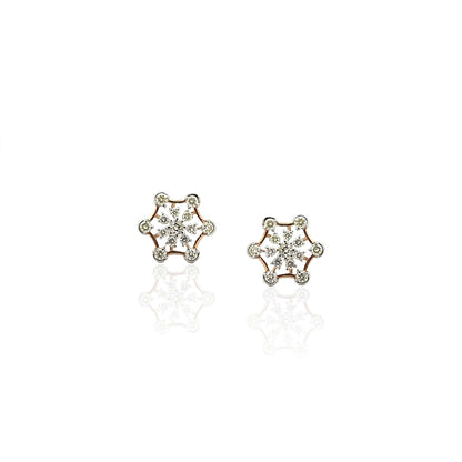 Jemma Floral Diamond Stud Earring