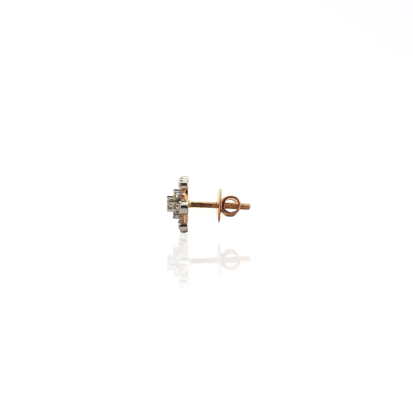 Jemma Floral Diamond Stud Earring