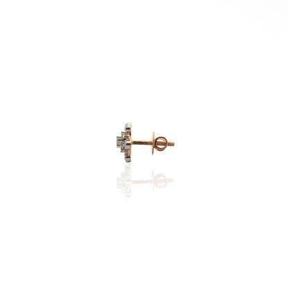 Jemma Floral Diamond Stud Earring