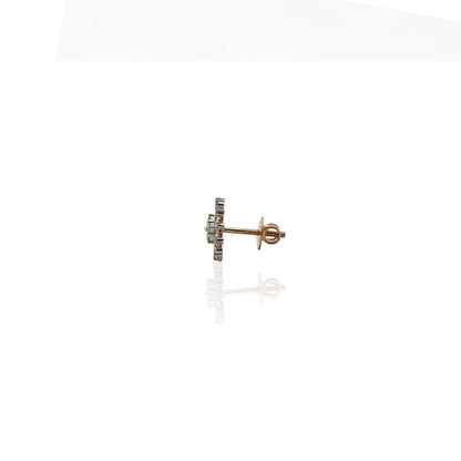 Abstract Shine Diamond Stud Earring