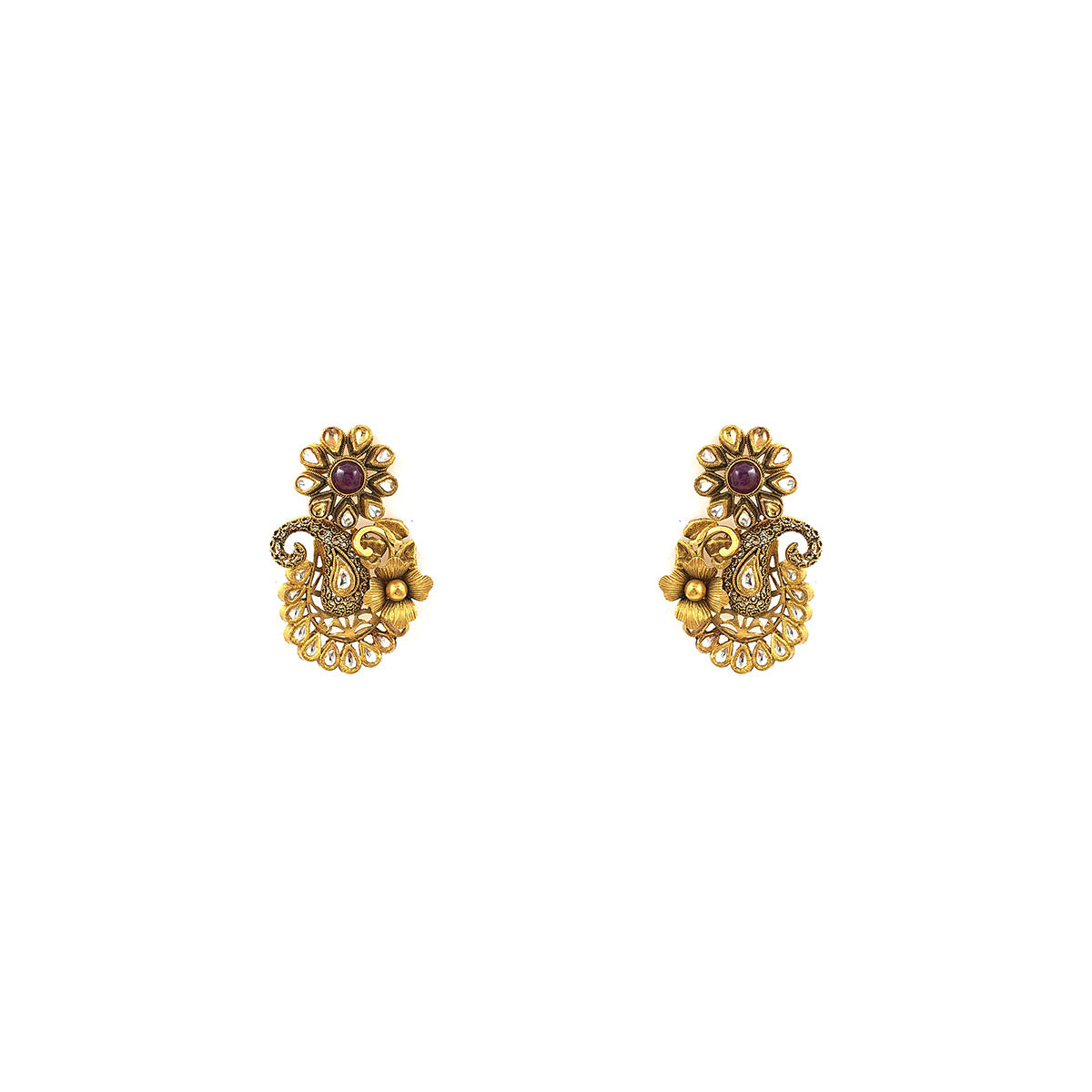 Alice Antique Gold Earrings