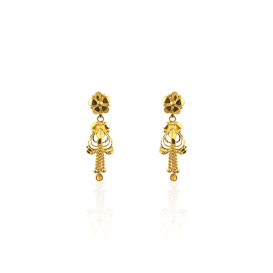 Bagrana Special Drop Gold Earring