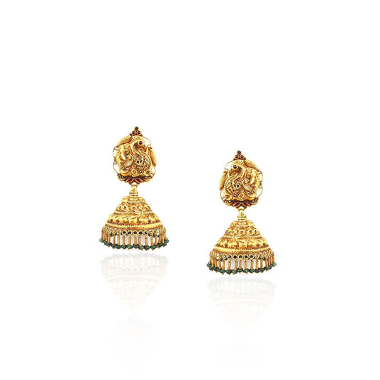 Parmatmika Antique Gold Earring