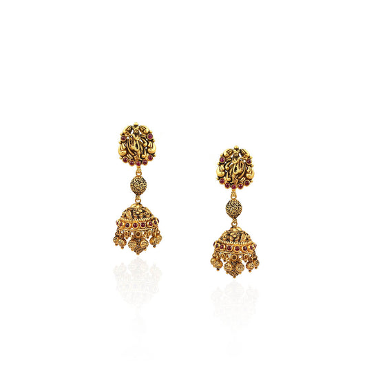 Goddess Krishna Gold Earring