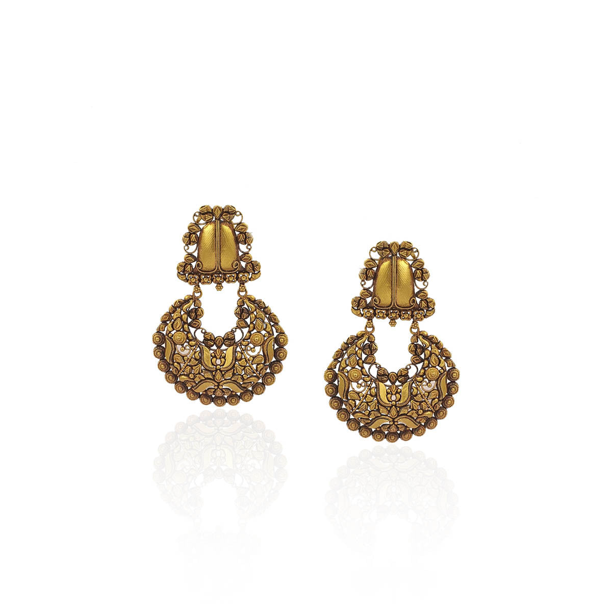 Prakriti Antique Gold Earring