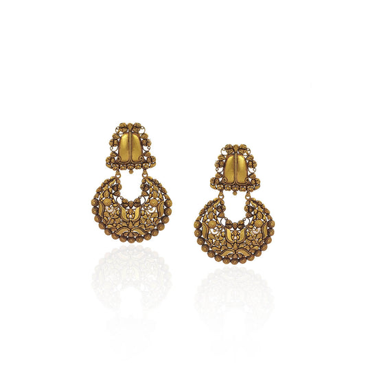 Prakriti Antique Gold Earring