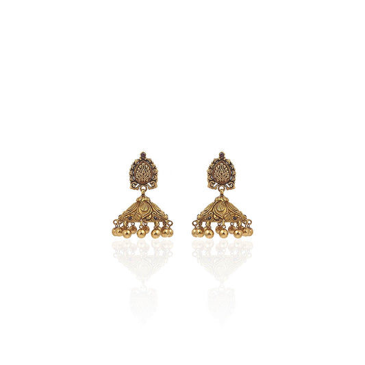 Aanandaa Antique Gold Earring