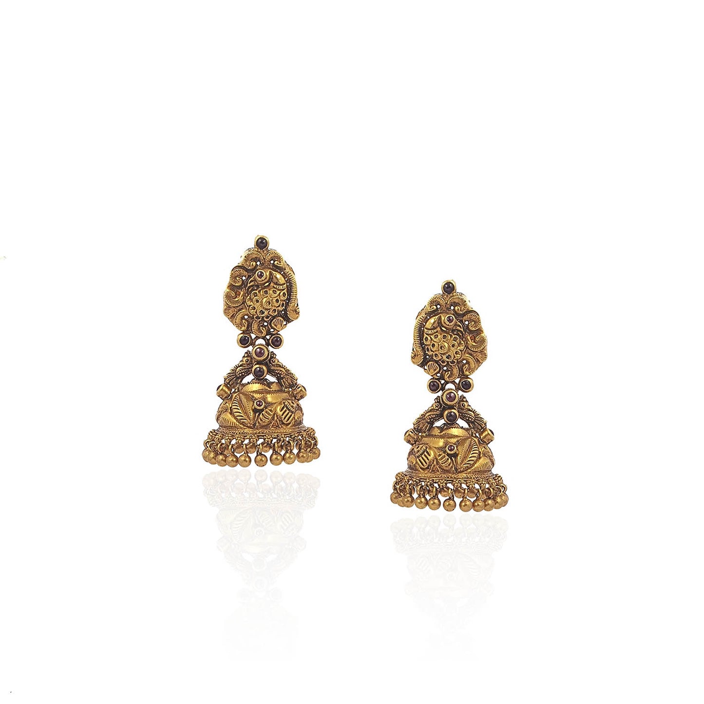 Aakaanksha Antique Gold Earring