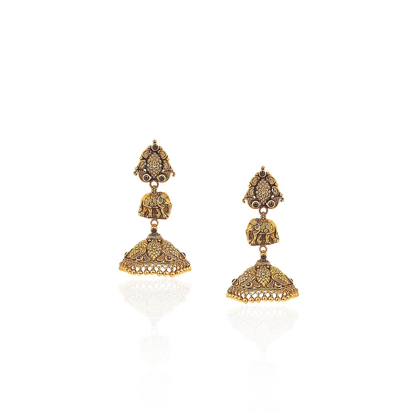 Aakarsha Antique Gold Earring