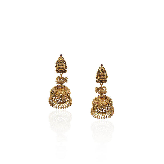 Goddess Maa Narayani Gold Earring