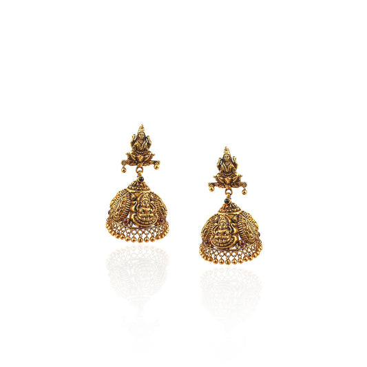 Goddess Maa Lakshmi Gold Earring