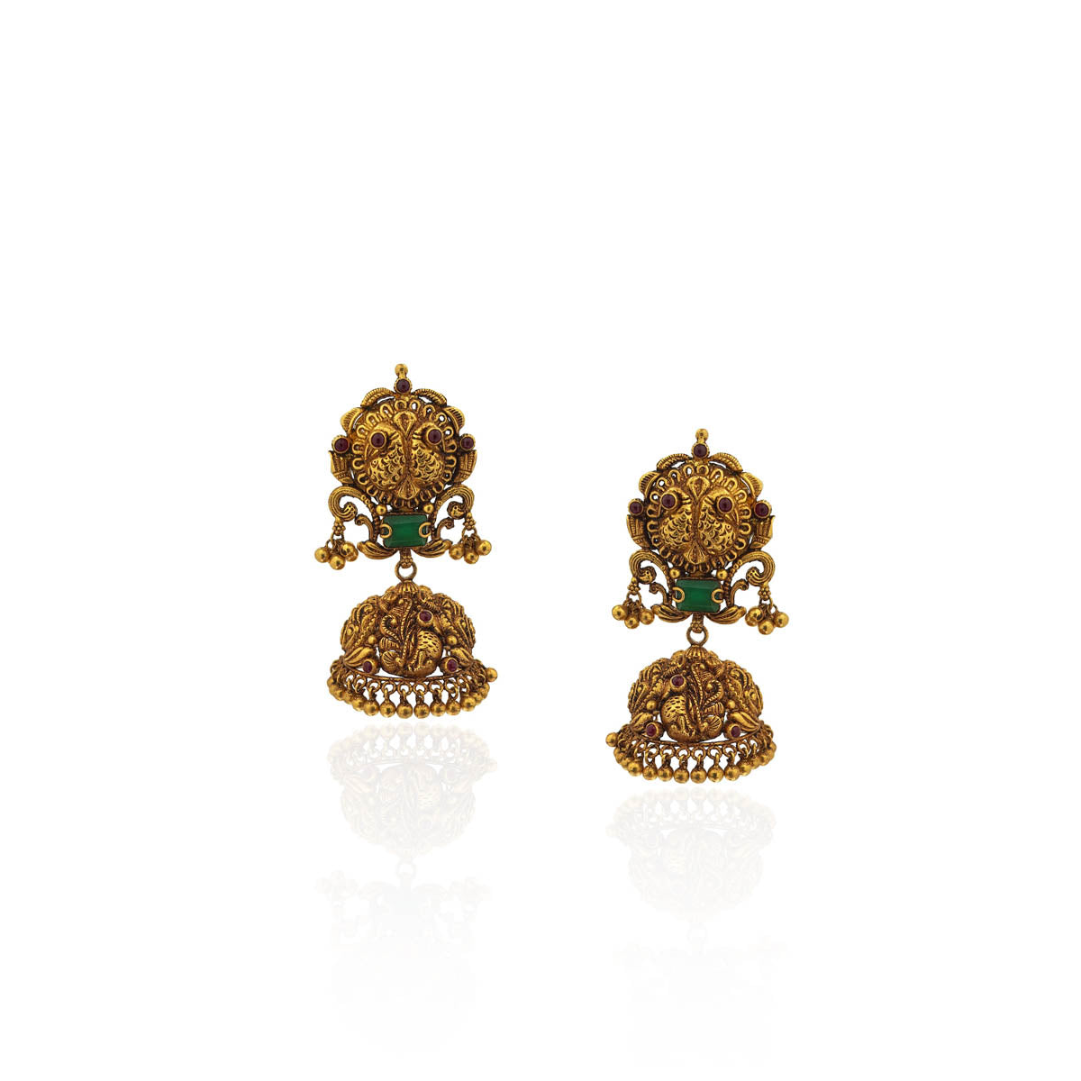 Aashiyana Antique Gold Earring