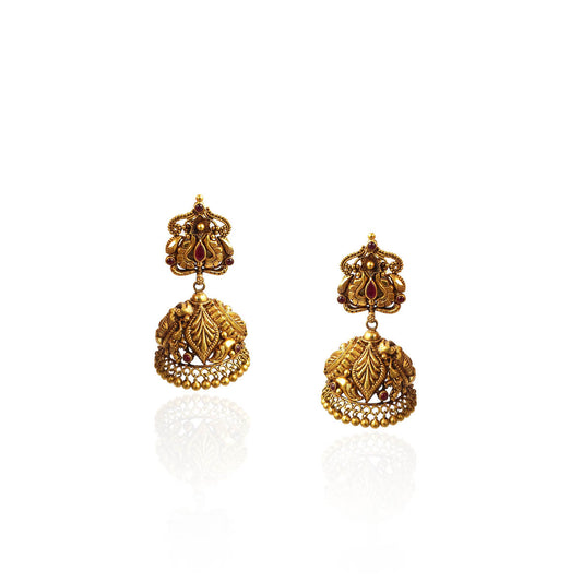 Aarushi Antique Gold Earring