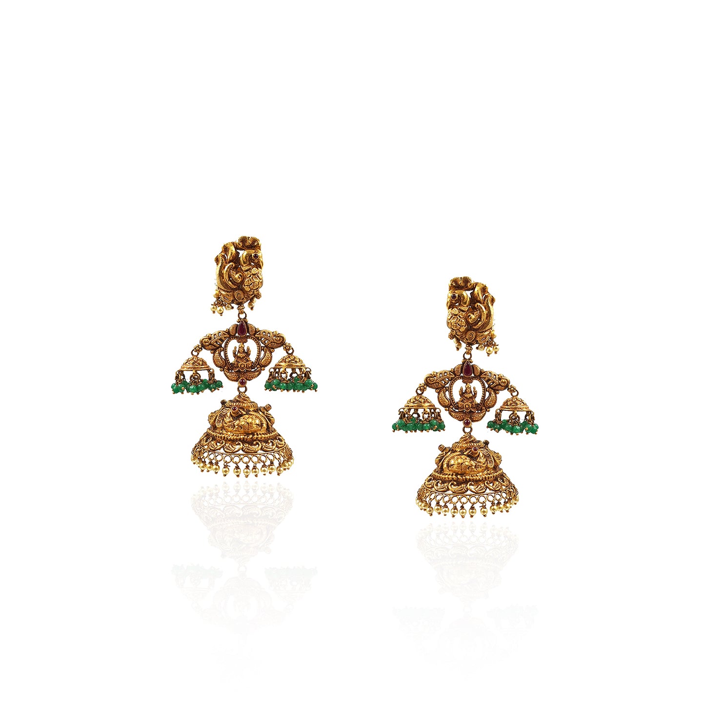 Goddess Antique Gold Earring