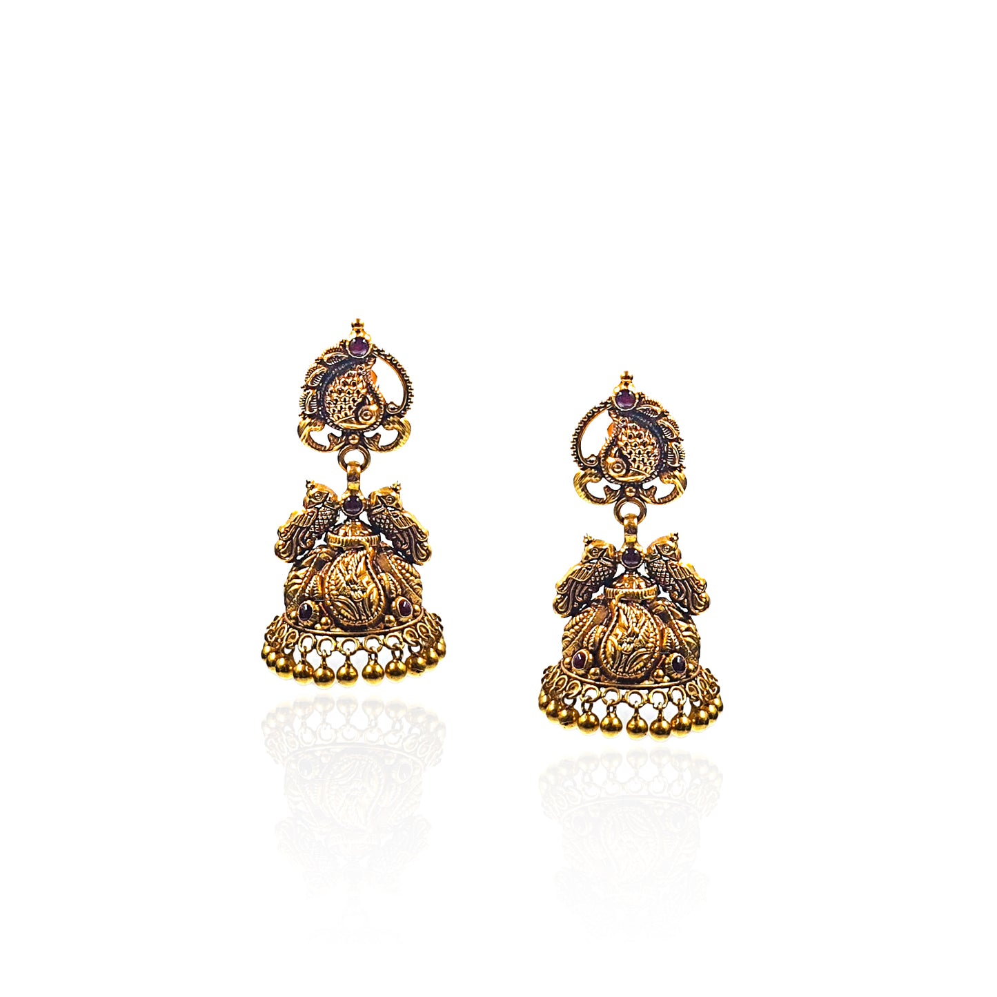 Kunti Antique Gold Earring