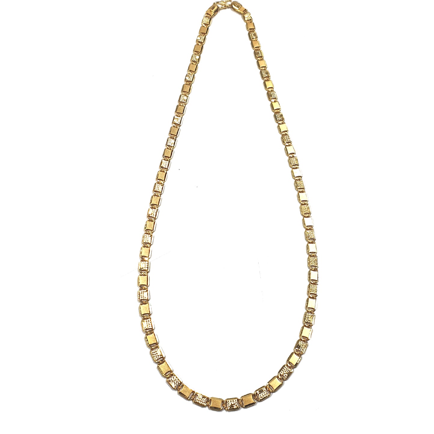 Gentlemen's Draft Men's 22K Yellow Gold Box Link Chain