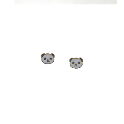 Tiny Panda
gold earrings