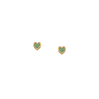 Sweet Heart gold earrings