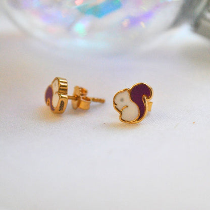 Squirrel Spark
gold earrings