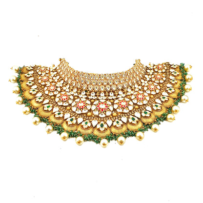 Rani Chennabhairadevi Gold Necklace Set