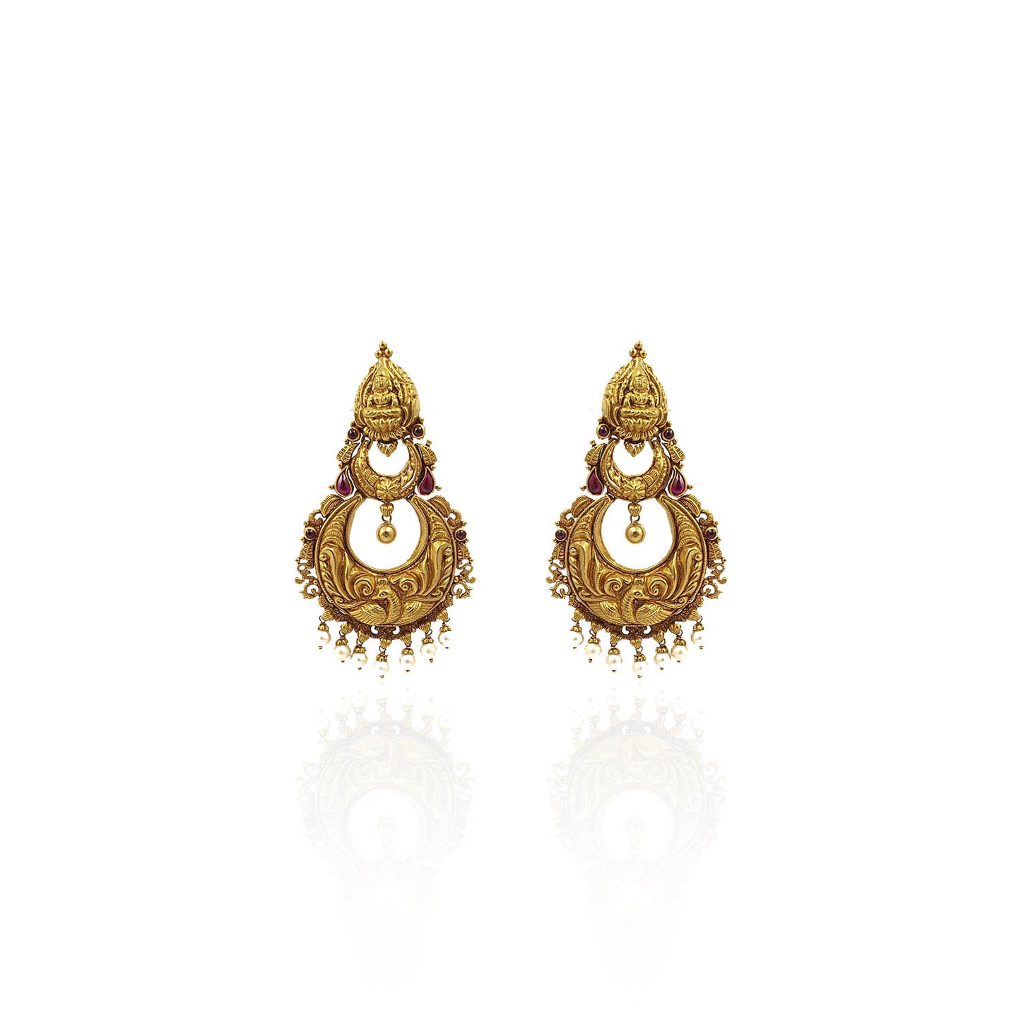 Goddess Lakshmi Gold Necklace Set