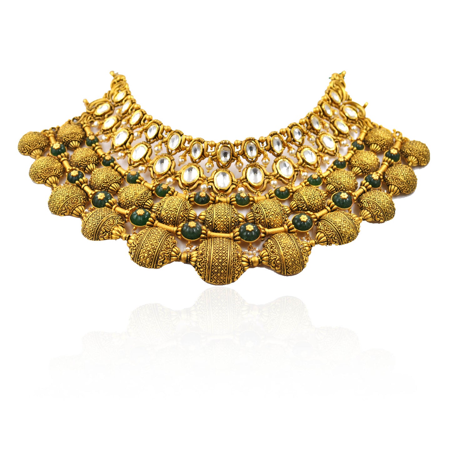 Tejaswini Antique Gold Choker Necklace