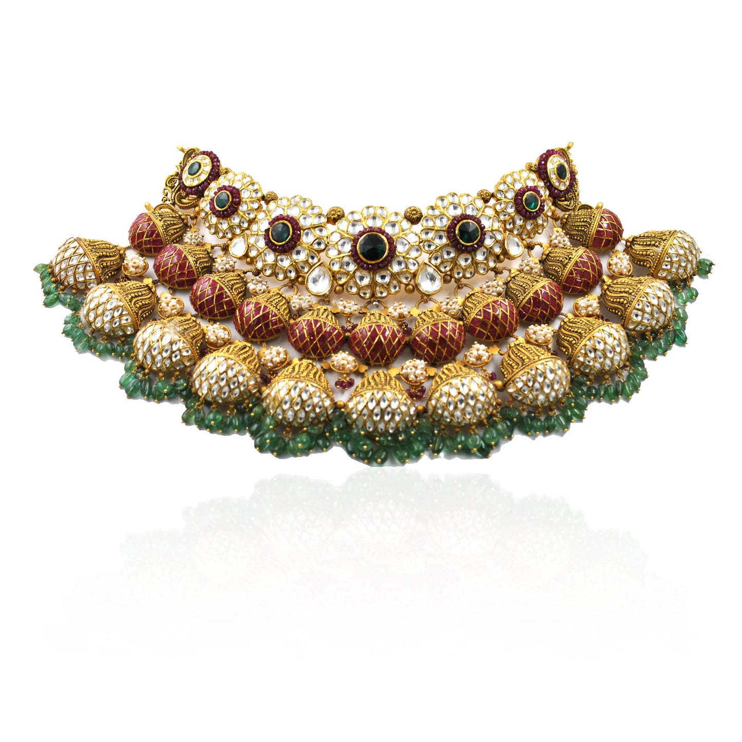 Kamakshi Antique Gold Choker Necklace