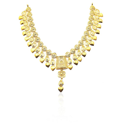 Aayushi Love Drop Gold Necklace