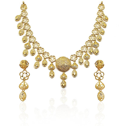 Abhitha Drooping Gold Necklace