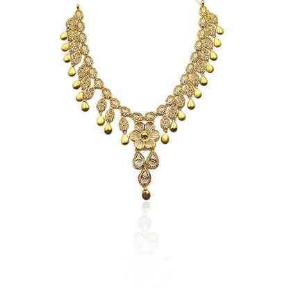 Aghanashini Hanging Gold Necklace