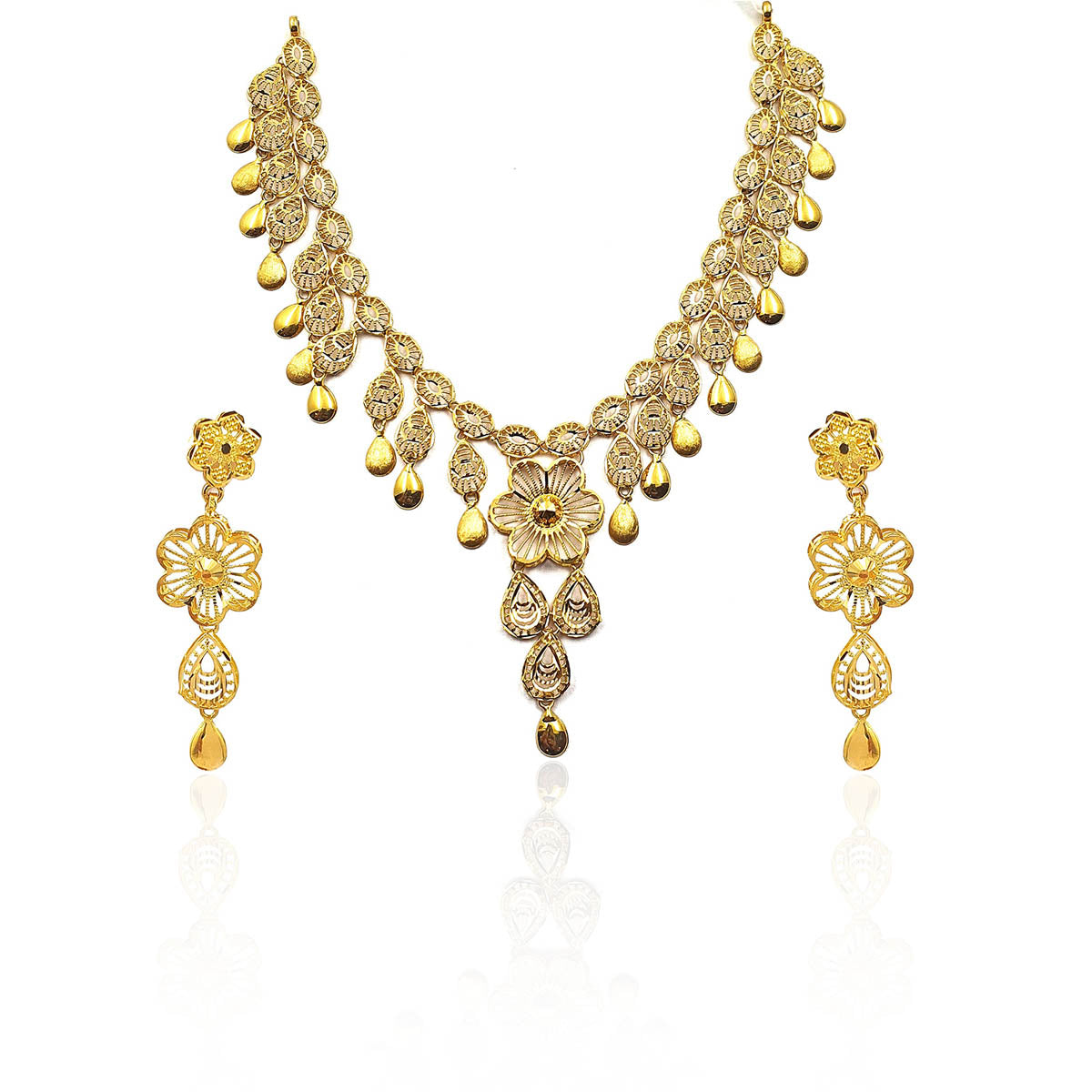 Aghanashini Hanging Gold Necklace